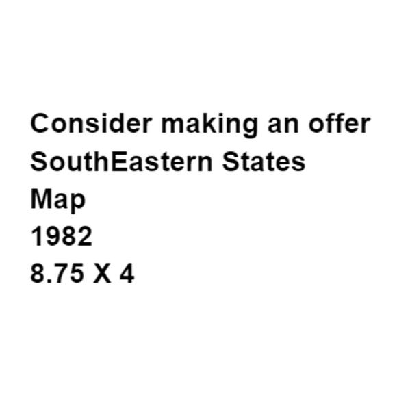 AAA South Eastern States Map 1982 Alabama Florida Georgia Louisiana Vintage - Picture 2 of 4